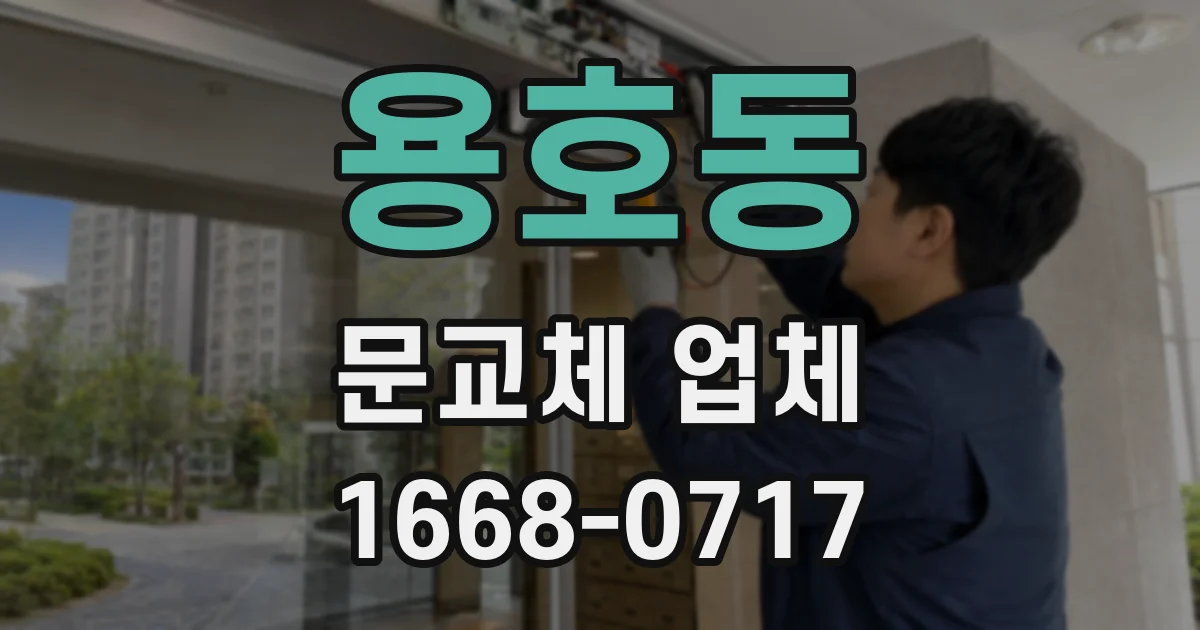 용호동 문교체 업체