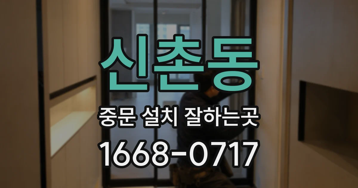 신촌동 중문 설치 잘하는곳