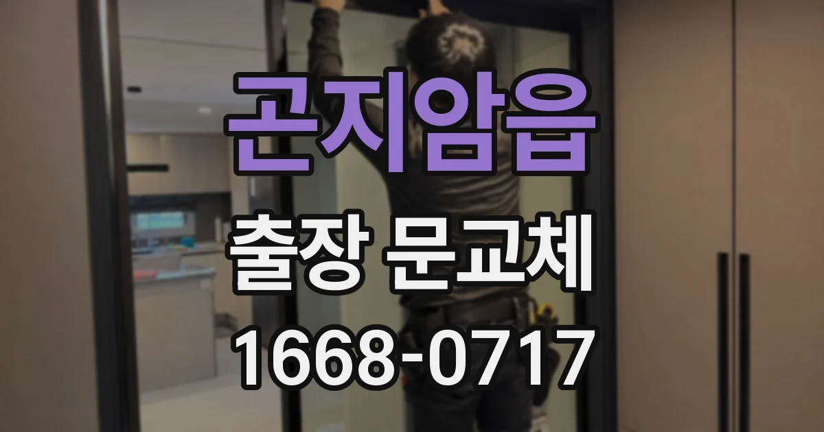 곤지암읍 출장 문교체