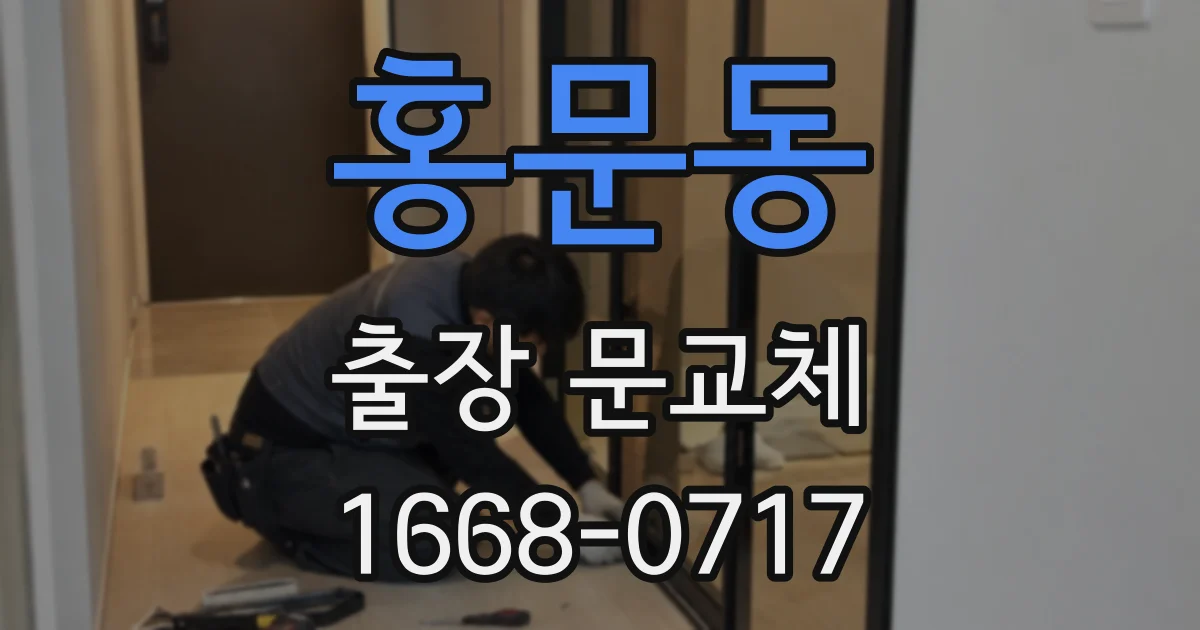 홍문동 출장 문교체