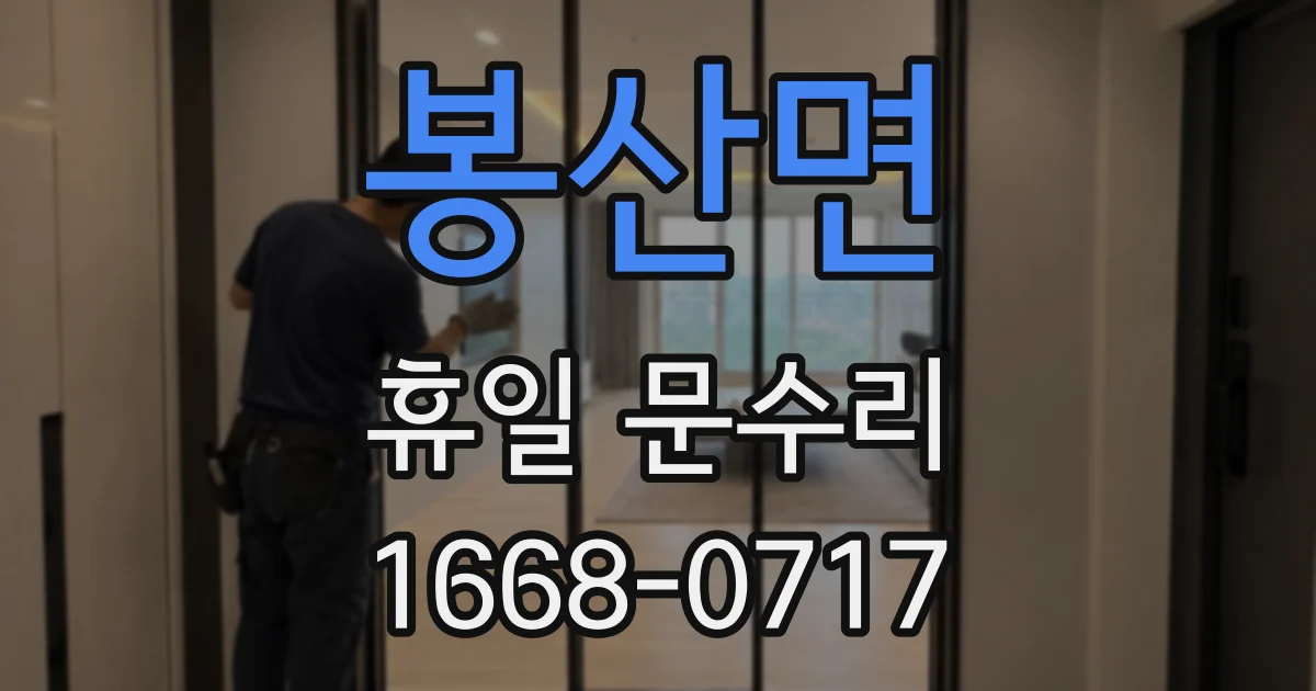 봉산면 휴일 문수리