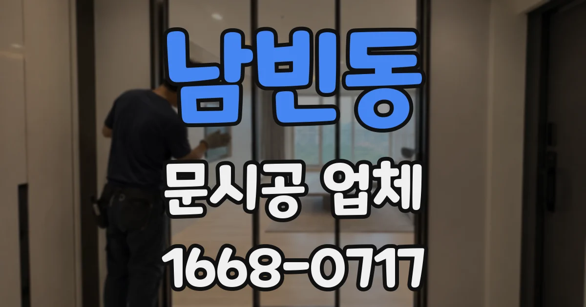 남빈동 문시공 업체
