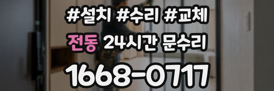 전동 24시간 문수리