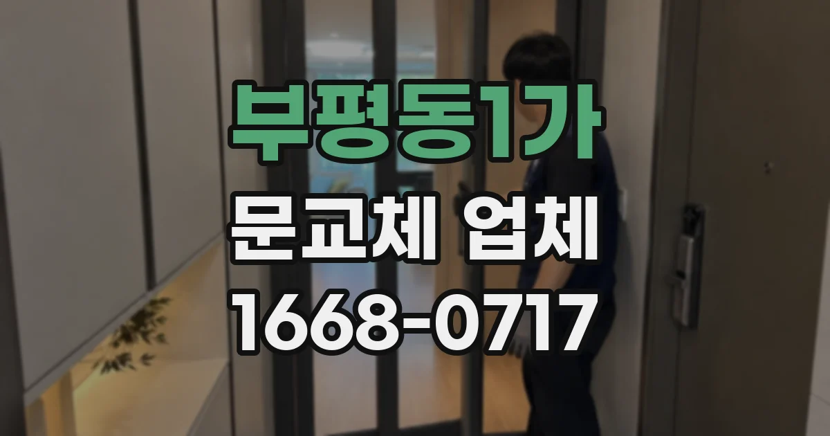 부평동1가 문교체 업체