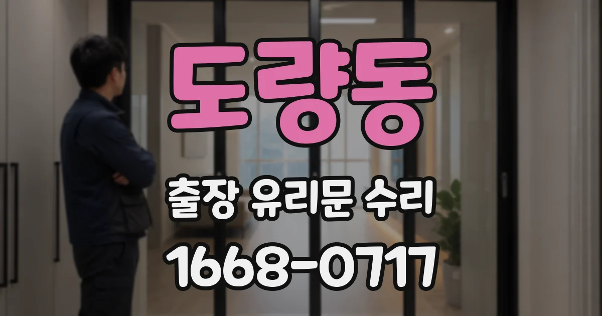 도량동 출장 유리문 수리