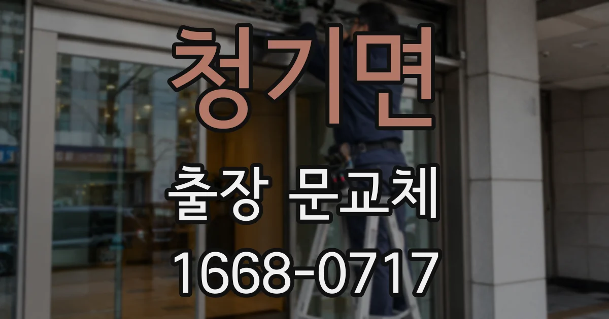 청기면 출장 문교체