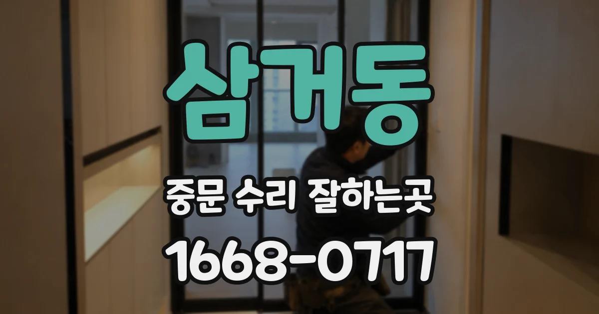 삼거동 중문 수리 잘하는곳
