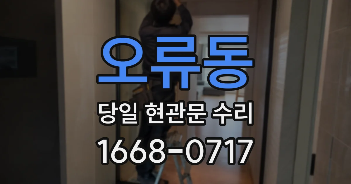 오류동 당일 현관문 수리