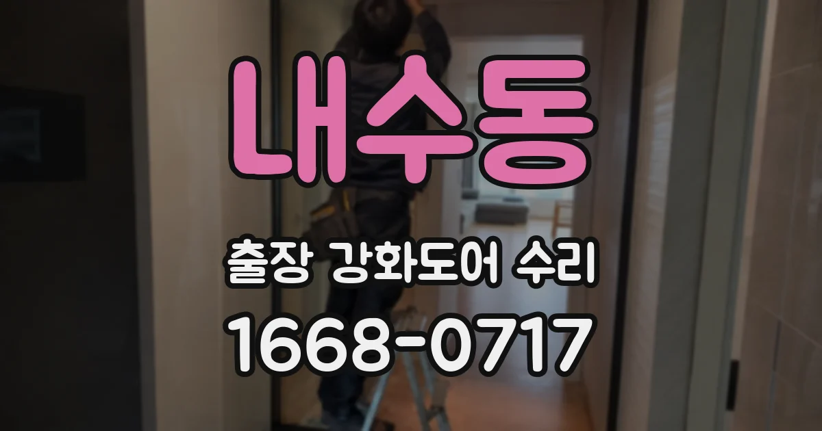 내수동 출장 강화도어 수리