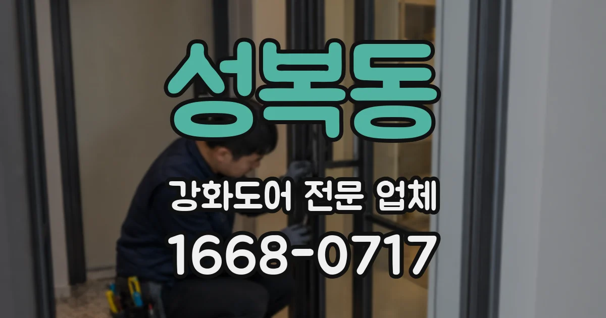 성복동 강화도어 전문 업체