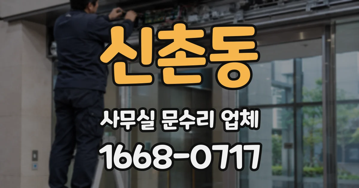 신촌동 사무실 문수리 업체