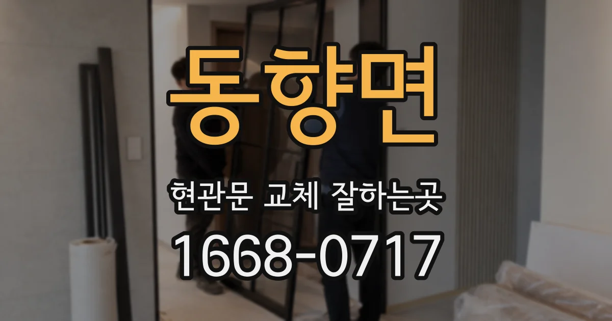 동향면 현관문 교체 잘하는곳