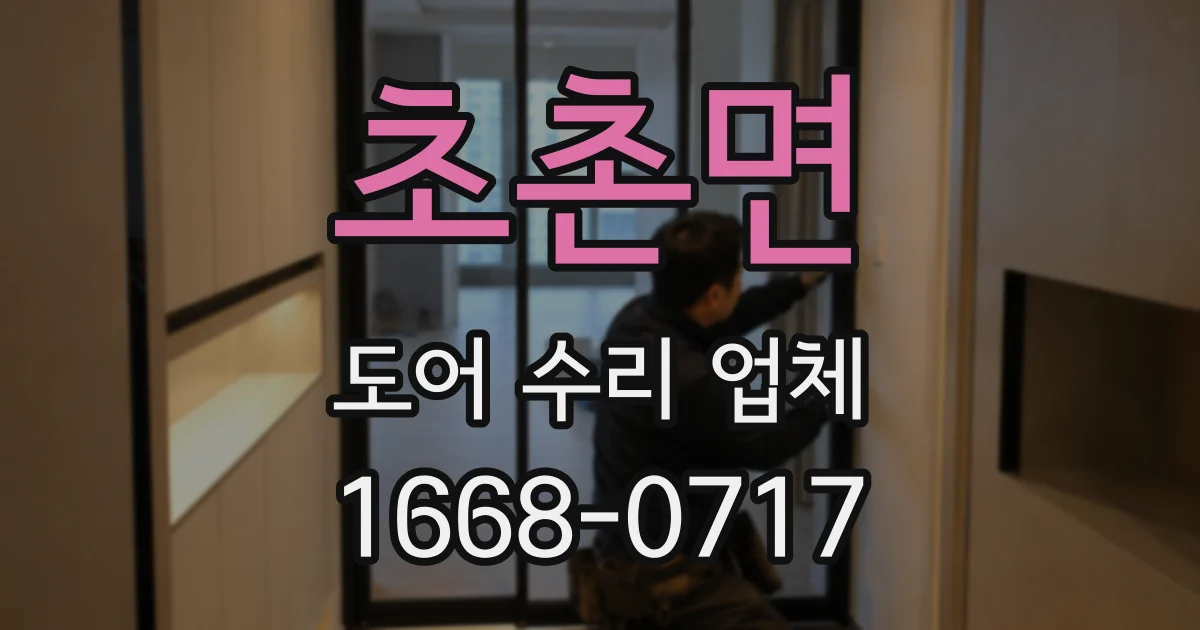 초촌면 도어 수리 업체