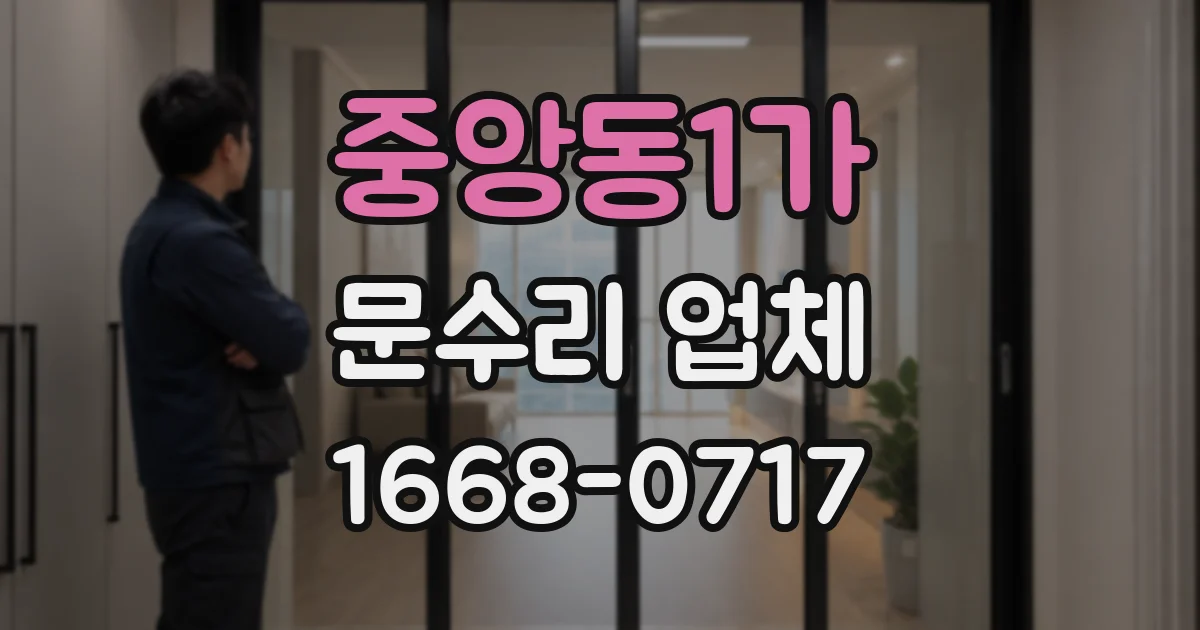 중앙동1가 문수리 업체