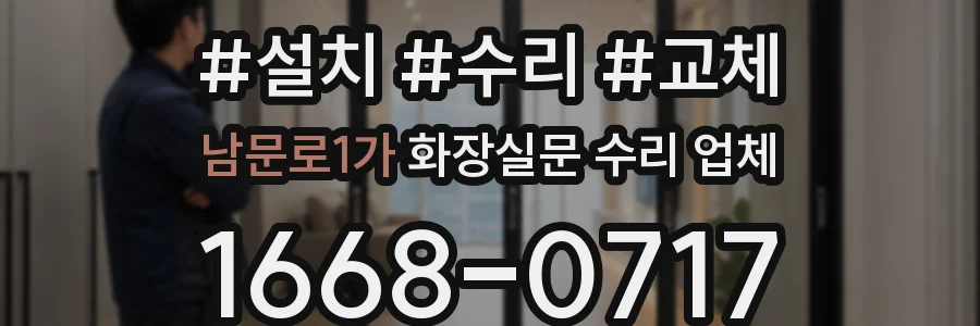 남문로1가 화장실문 수리 업체