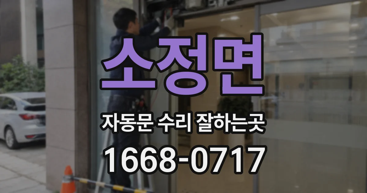 소정면 자동문 수리 잘하는곳
