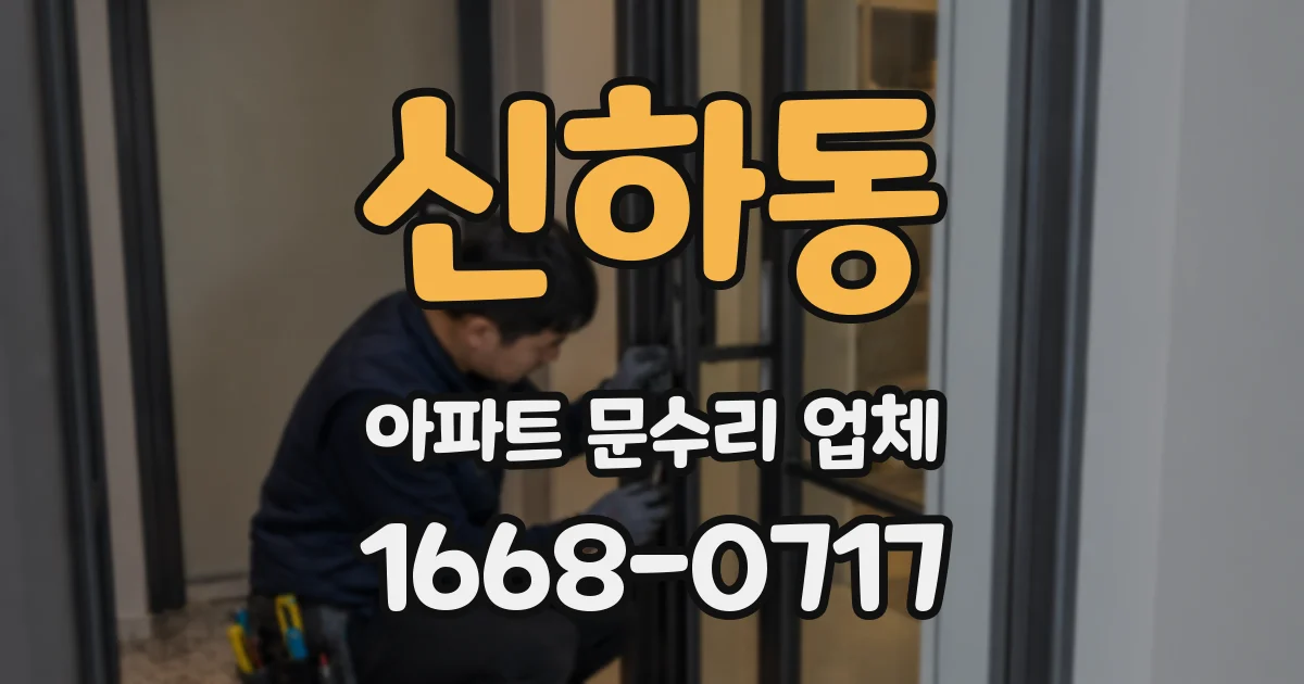 신하동 아파트 문수리 업체
