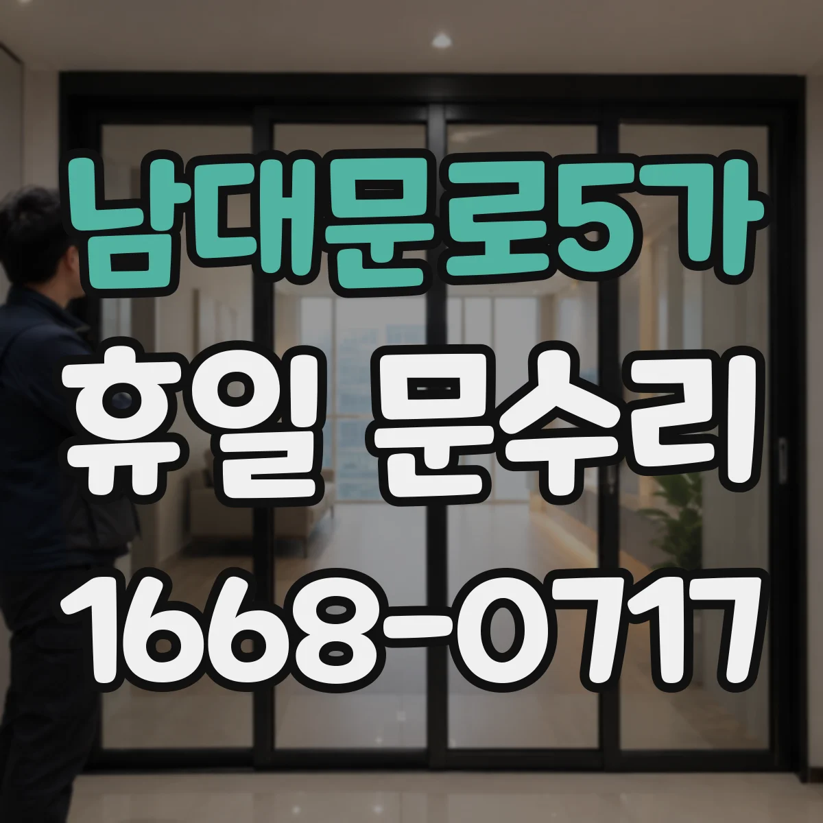 남대문로5가 휴일 문수리 휴일에 자물쇠 고장 나서 문 못 열 때 대처
