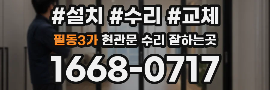 필동3가 현관문 수리 잘하는곳