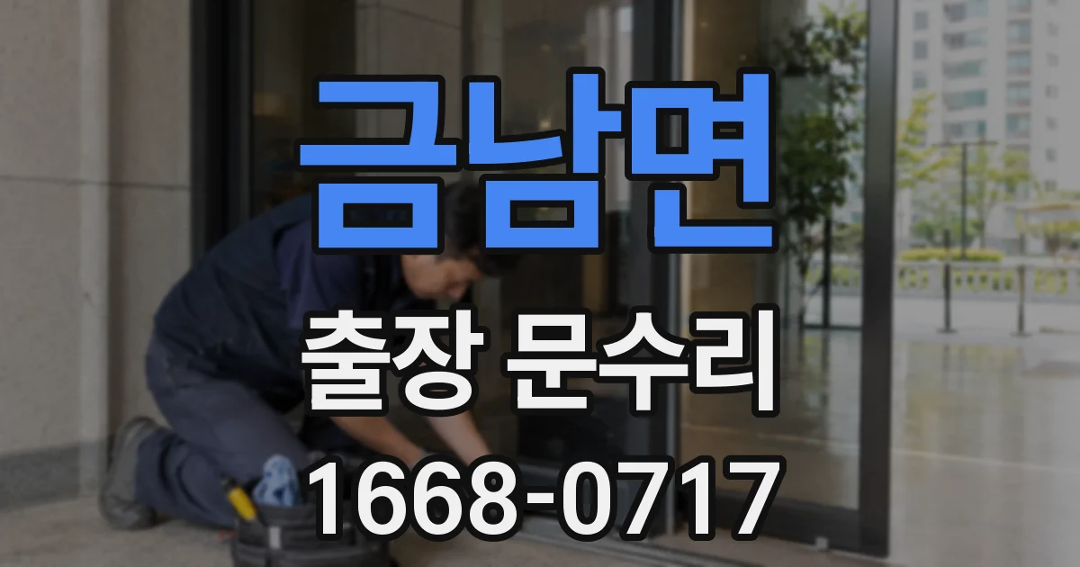 금남면 출장 문수리