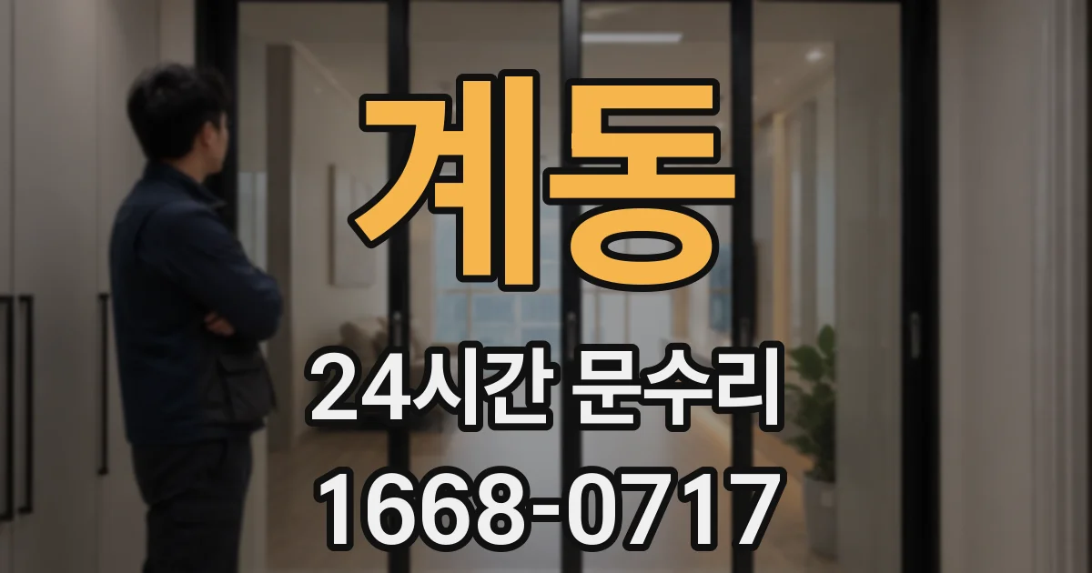 계동 24시간 문수리