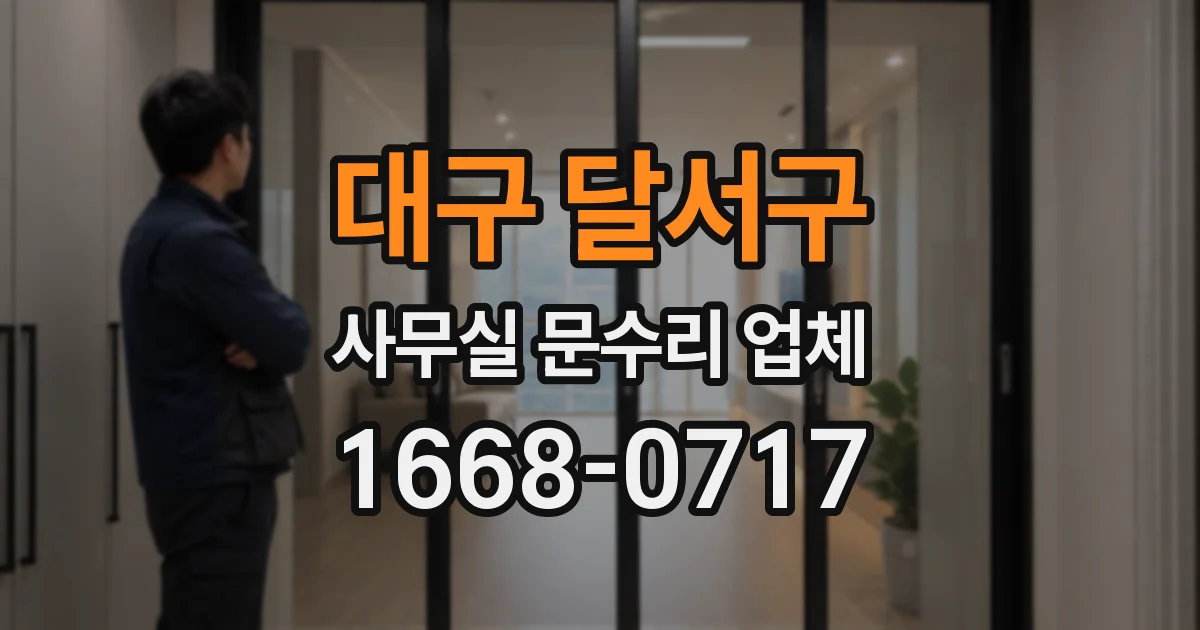 대구 달서구 사무실 문수리 업체