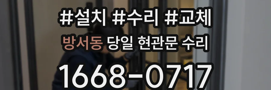 방서동 당일 현관문 수리