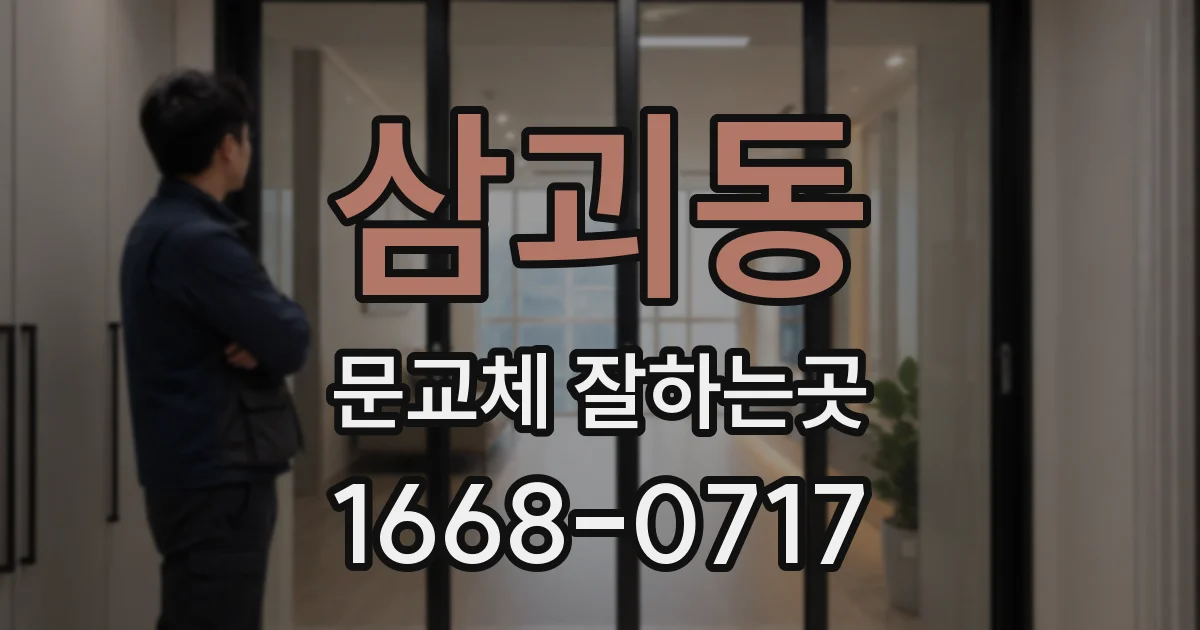 삼괴동 문교체 잘하는곳