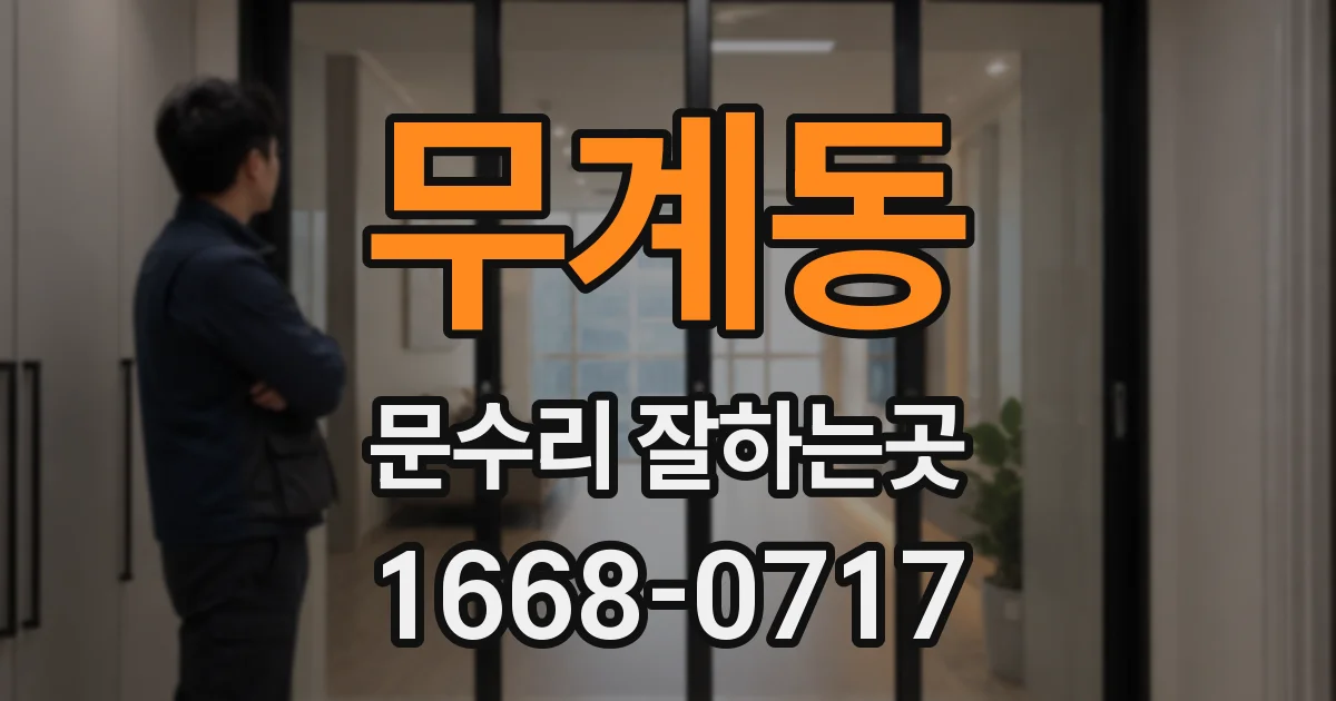 무계동 문수리 잘하는곳