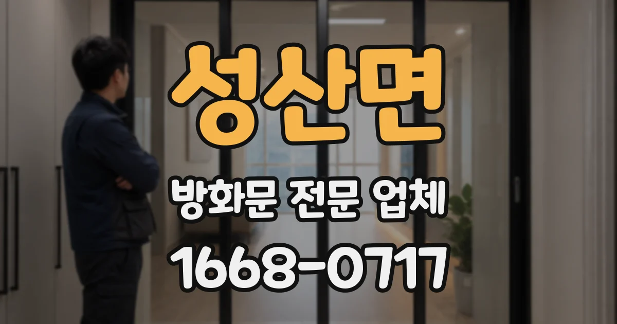 성산면 방화문 전문 업체