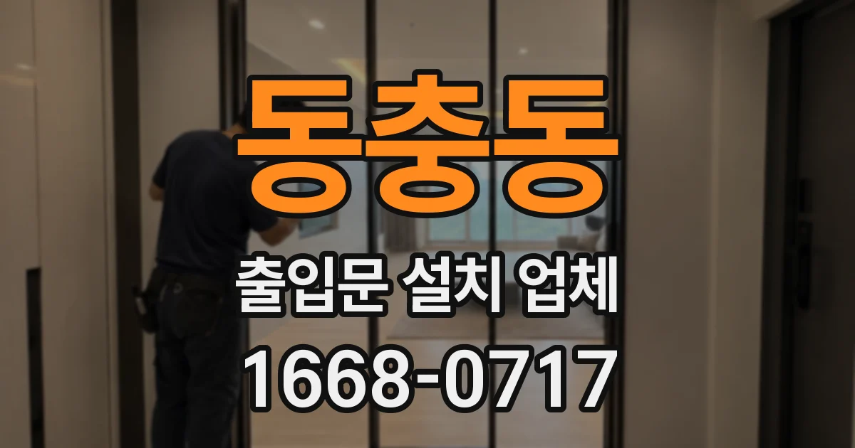 동충동 출입문 설치 업체
