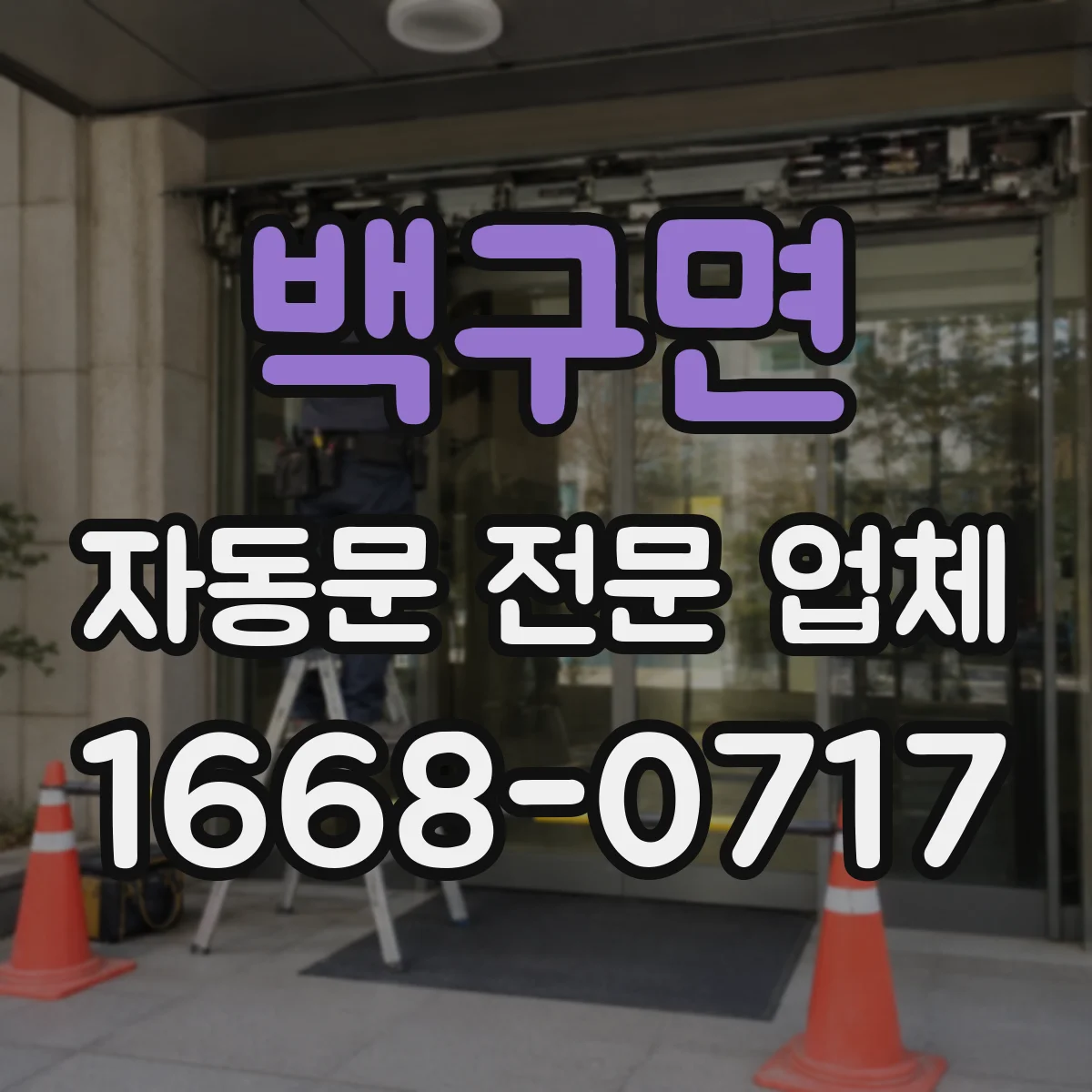 백구면 자동문 전문 업체