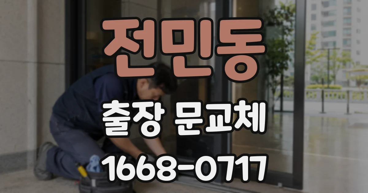 전민동 출장 문교체