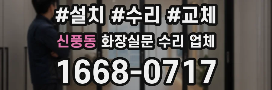 신풍동 화장실문 수리 업체