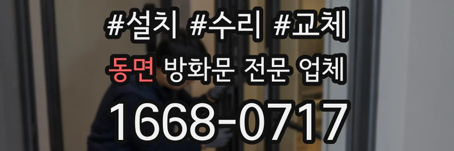 동면 방화문 전문 업체