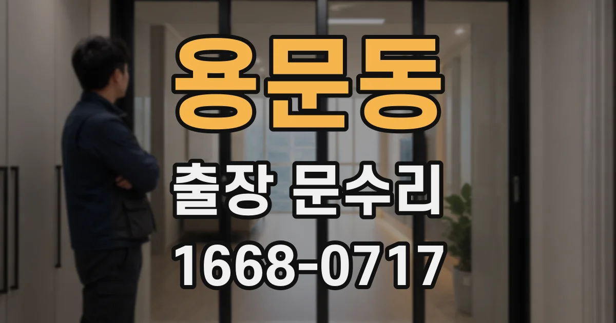 용문동 출장 문수리