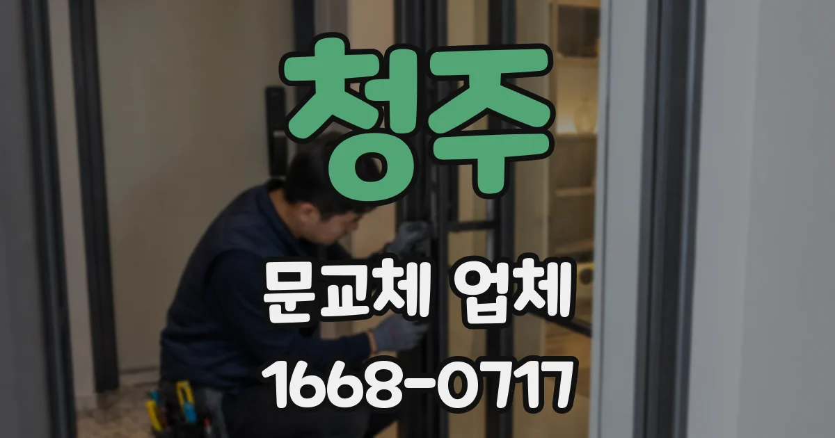 청주 문교체 업체