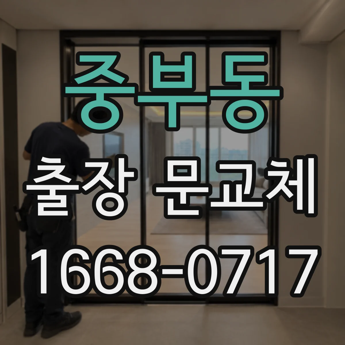 중부동 출장 문교체