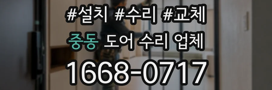 중동 도어 수리 업체