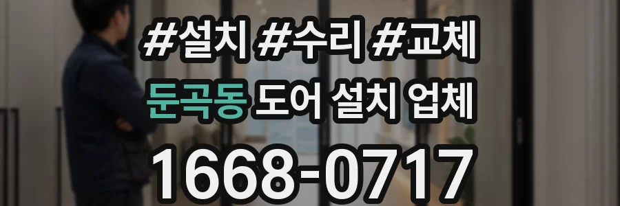둔곡동 도어 설치 업체
