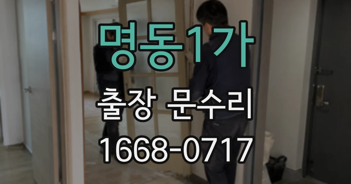 명동1가 출장 문수리