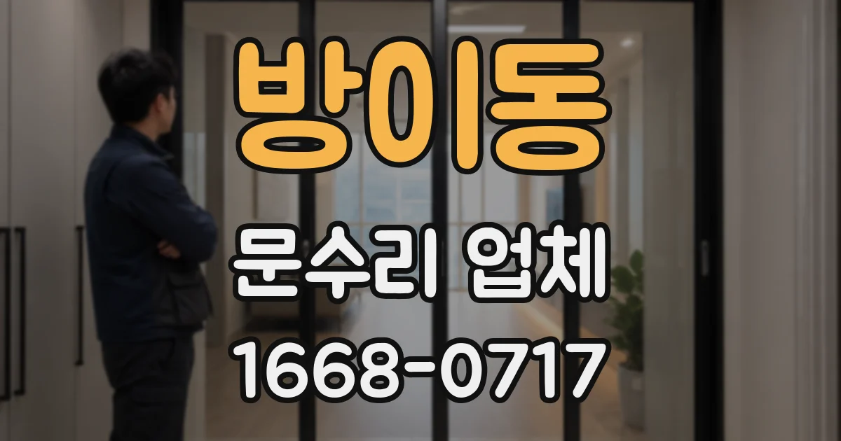 방이동 문수리 업체