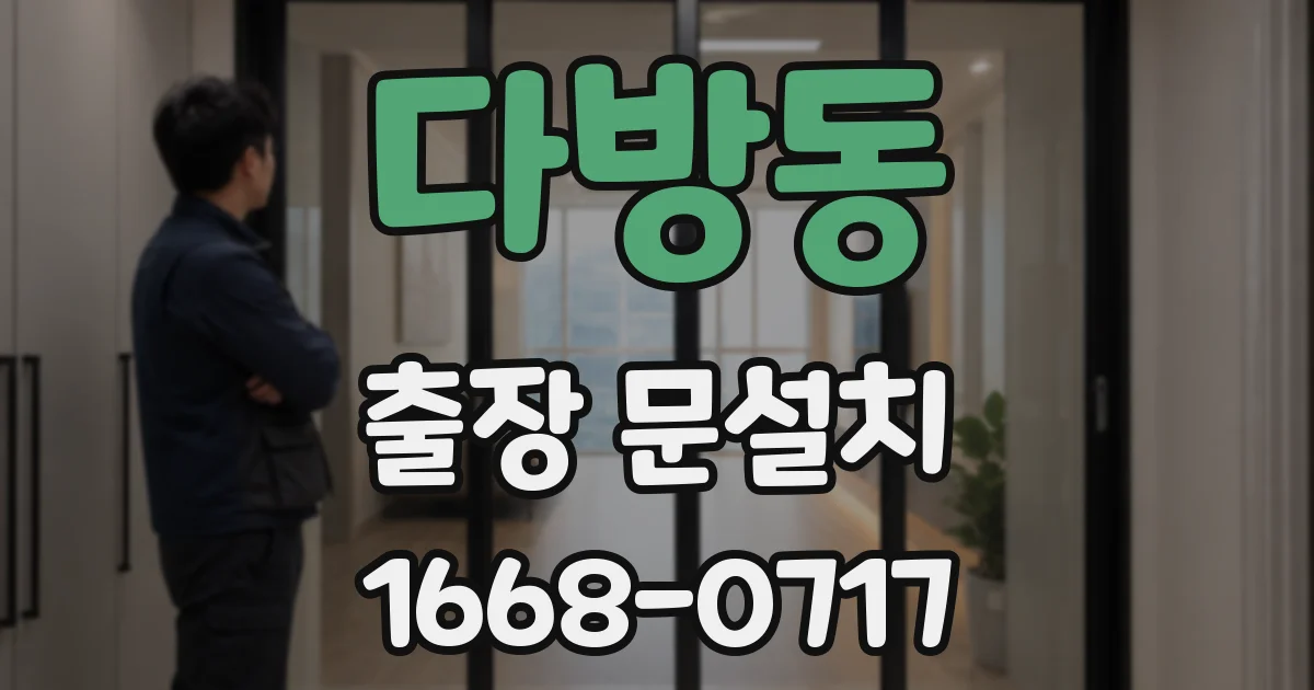 다방동 출장 문설치