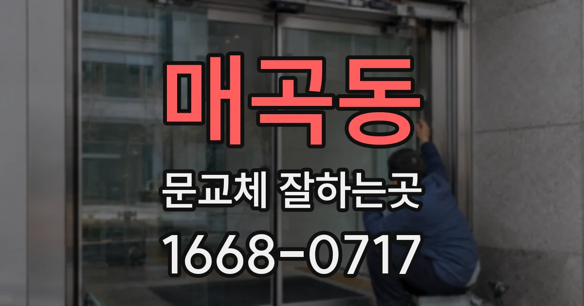 매곡동 문교체 잘하는곳