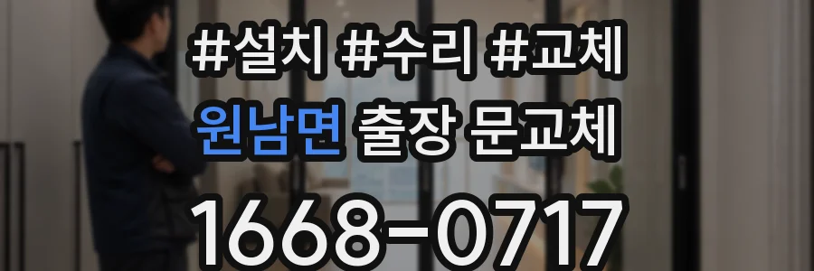 원남면 출장 문교체