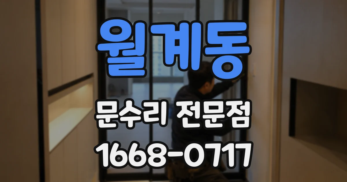 월계동 문수리 전문점