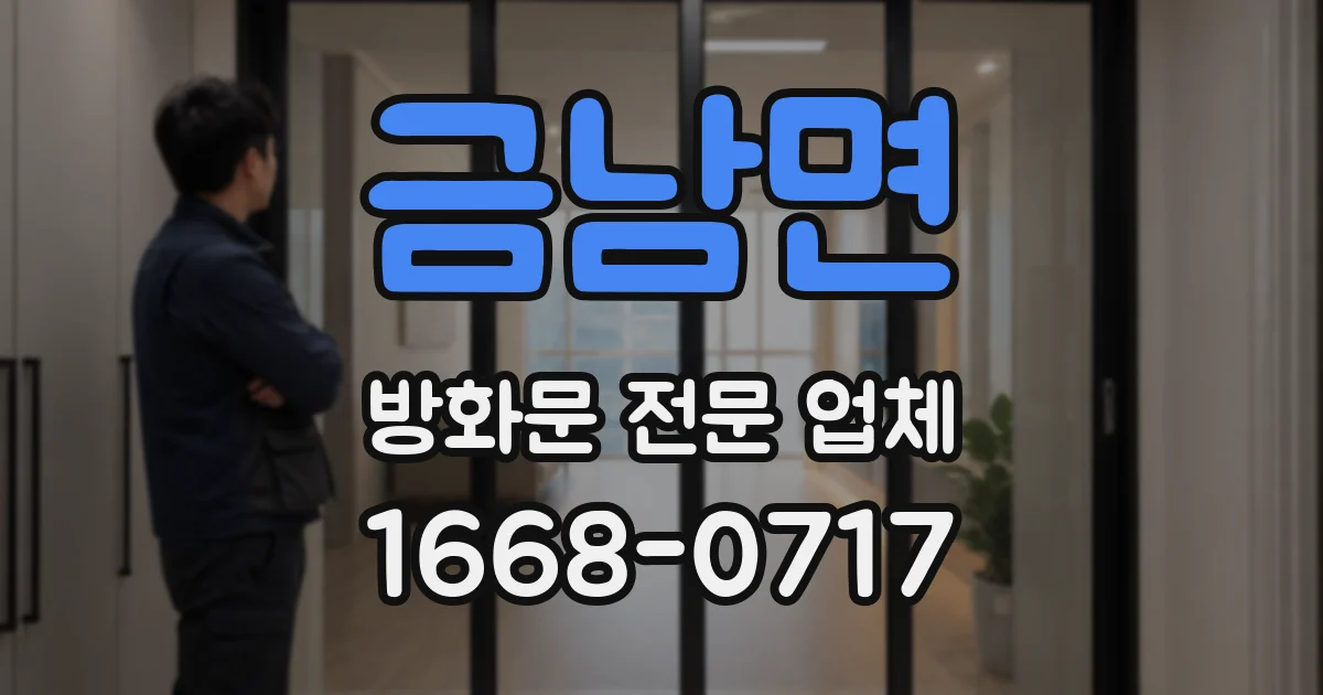 금남면 방화문 전문 업체