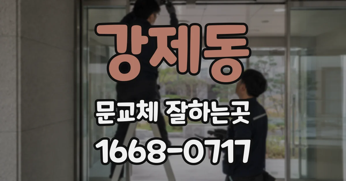 강제동 문교체 잘하는곳