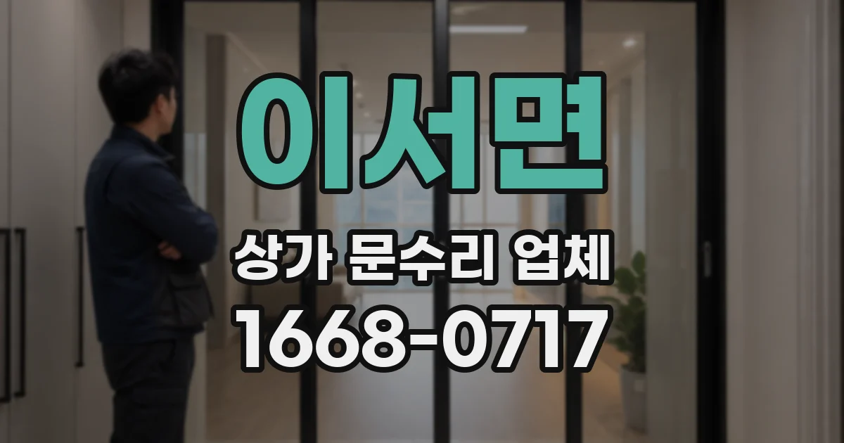 이서면 상가 문수리 업체
