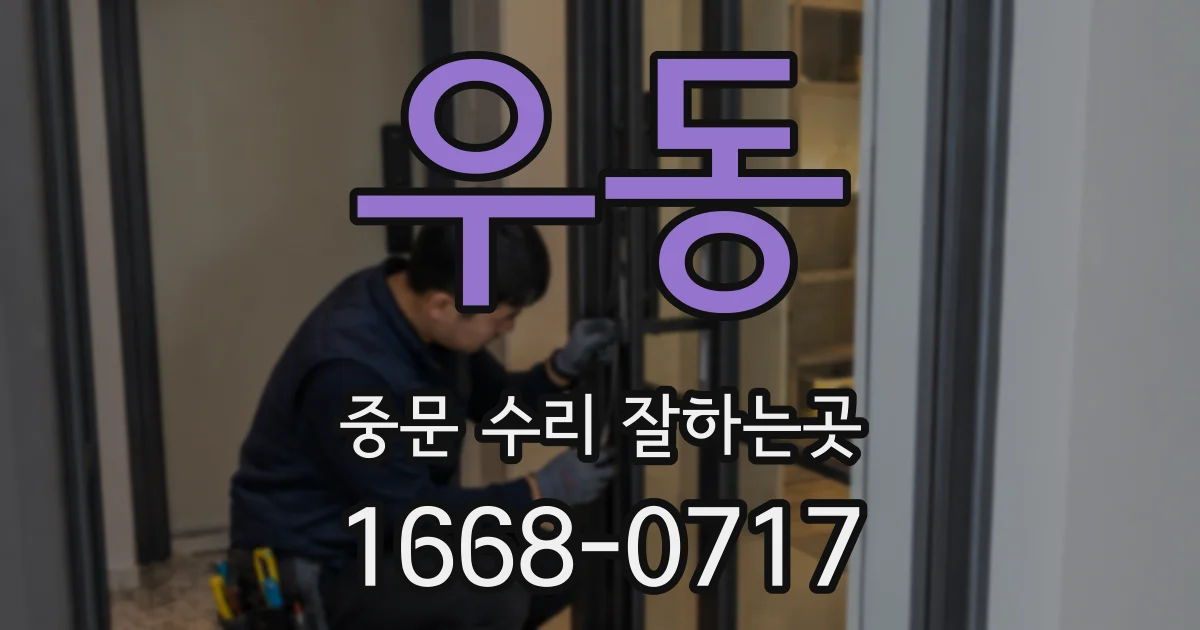 우동 중문 수리 잘하는곳